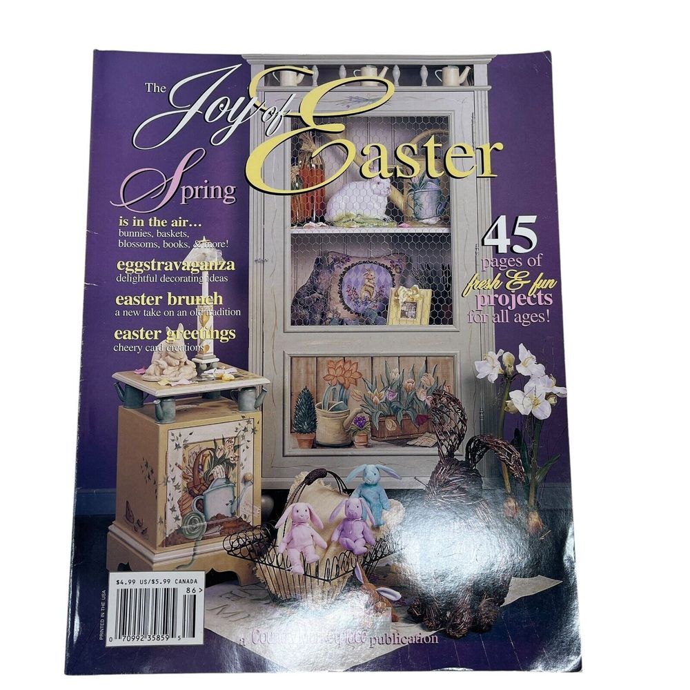 The Joy of Easter‎ Magazine Spring 1998 Projects, Crafts , DIY Egg Dying Vintage